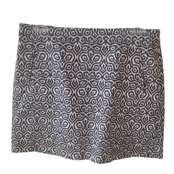 J. Crew Stretch Print Mini Skirt Size 4 - Picture 1 of 4
